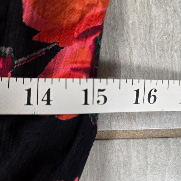 Billabong Midnight Hour Sleeveless Floral Romper Size Medium - Picture 3 of 8